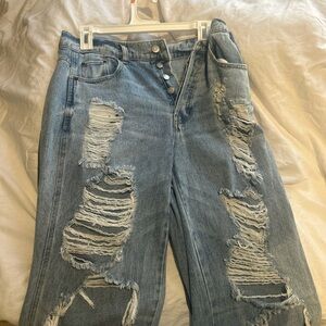Pacsun Distressed Blue Jeans